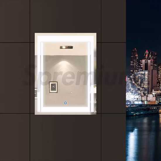 Home Decortive Wall LED Laminated Bathroom Furniture Mirror Smart Glass